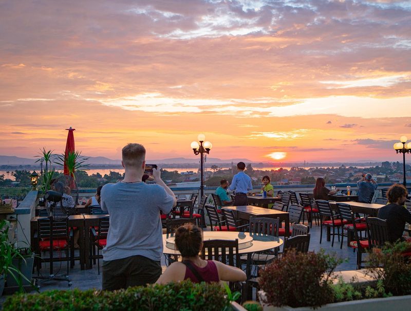 Le Panorama rooftop in Pakse